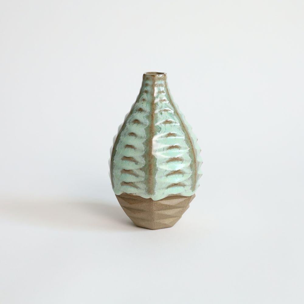 textured coral vase