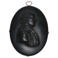 Médaillon de portrait en basalte, Edward Bourne, Wedgwood, vers 1780