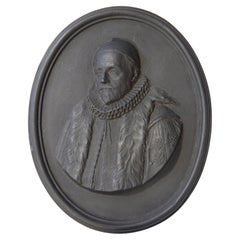 Basalt Portrait Medallion, William of Orange, Wedgwood, circa 1785