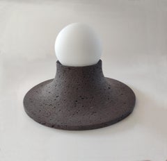Basalte Natural Lava Stone Wall Lamp by Clemence Birot