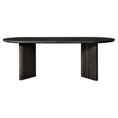 Table Basalto en frêne noir