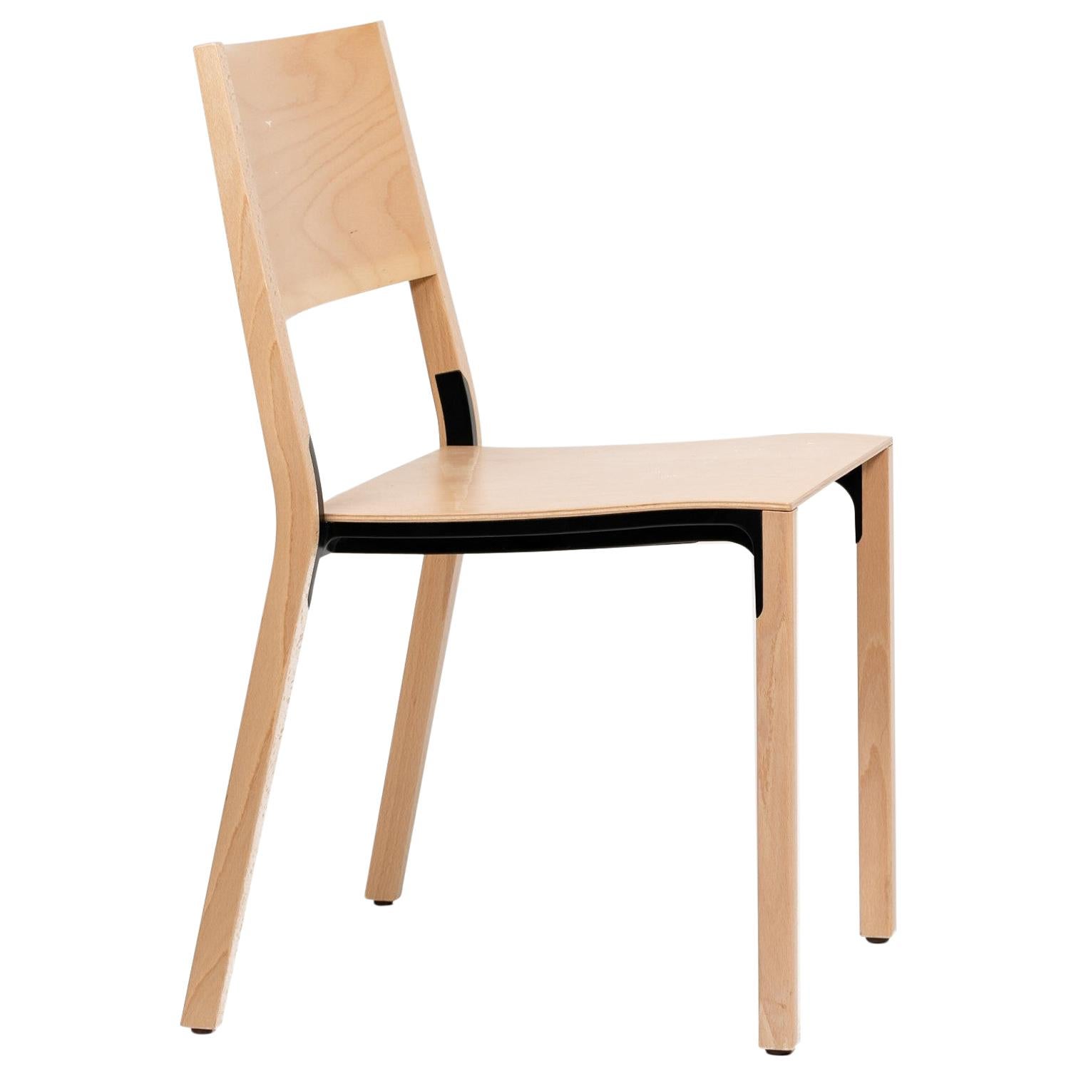 End of series

Base is a favorite of architects. The chair is a high-end piece of engineering with its aluminum die-cast frame, and the wood/metal screw-less patented connection from Dietiker.

Designed by Greutmann Bolzern in 2003.

In 1984, Carmen