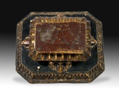 Base, Carved, Polychrome and Gilded Wood, 17th Century