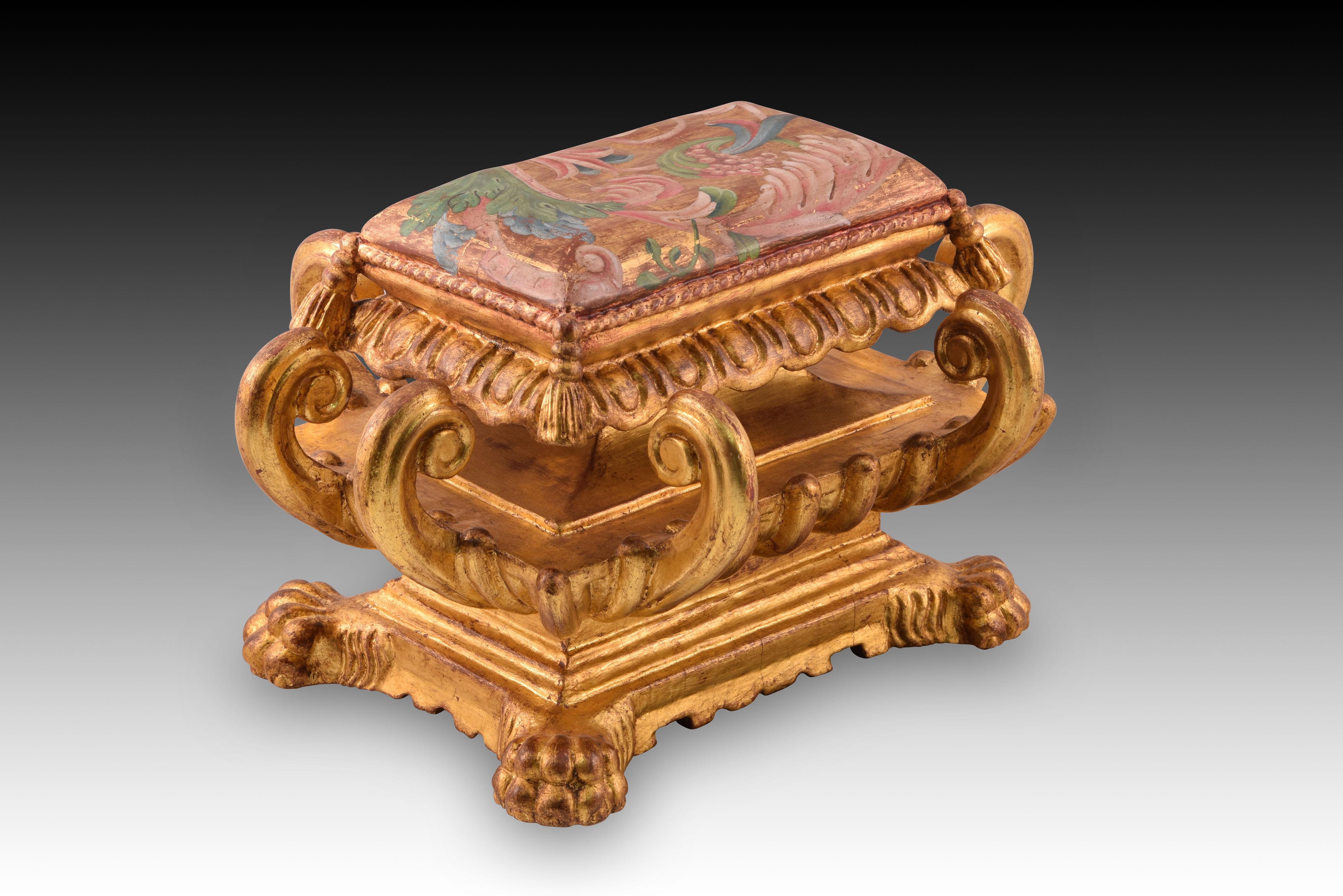 base per statua in legno