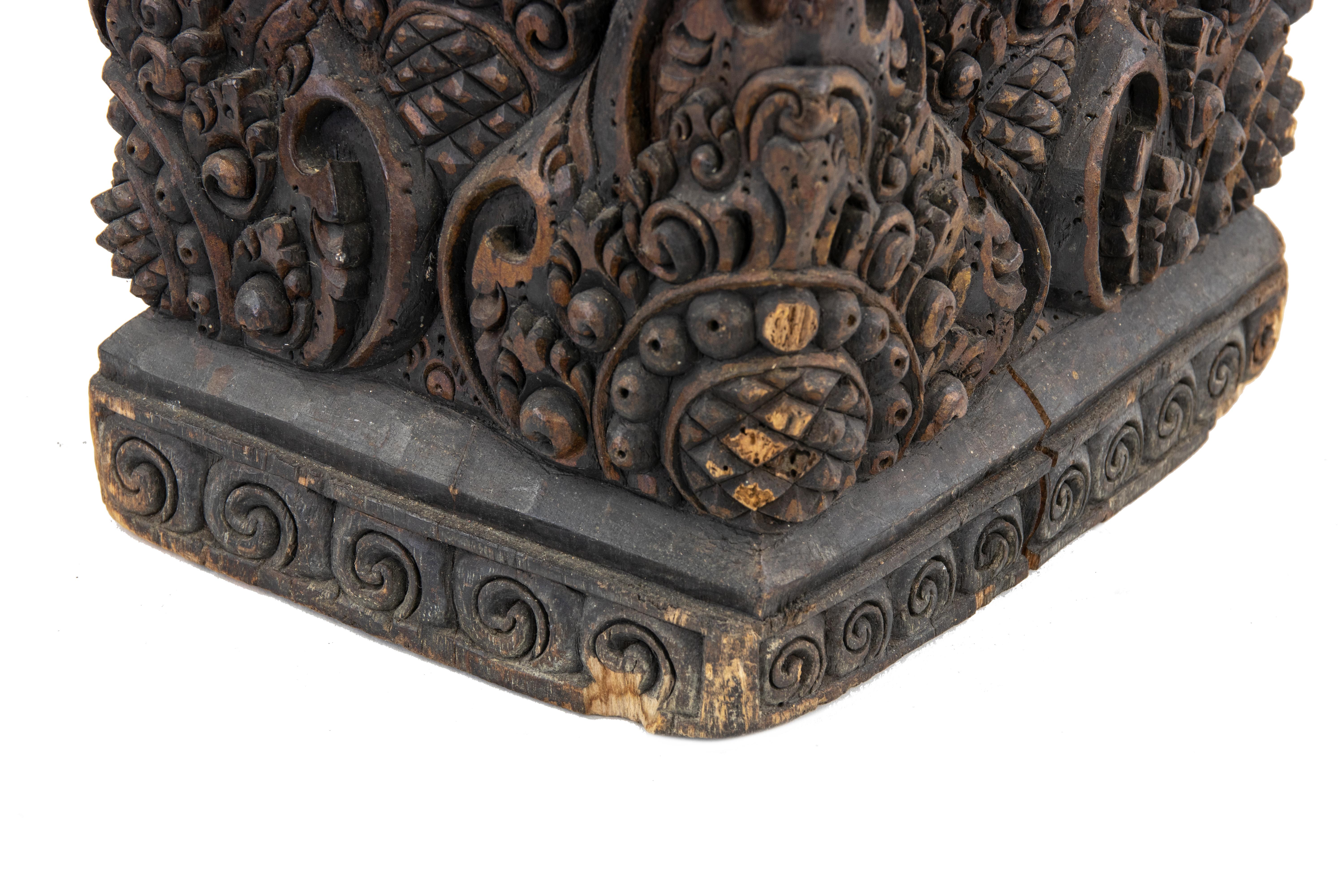 indian wood carving wall art