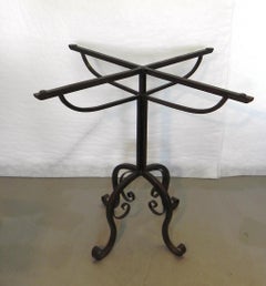 wrought iron coffee table base, 60s