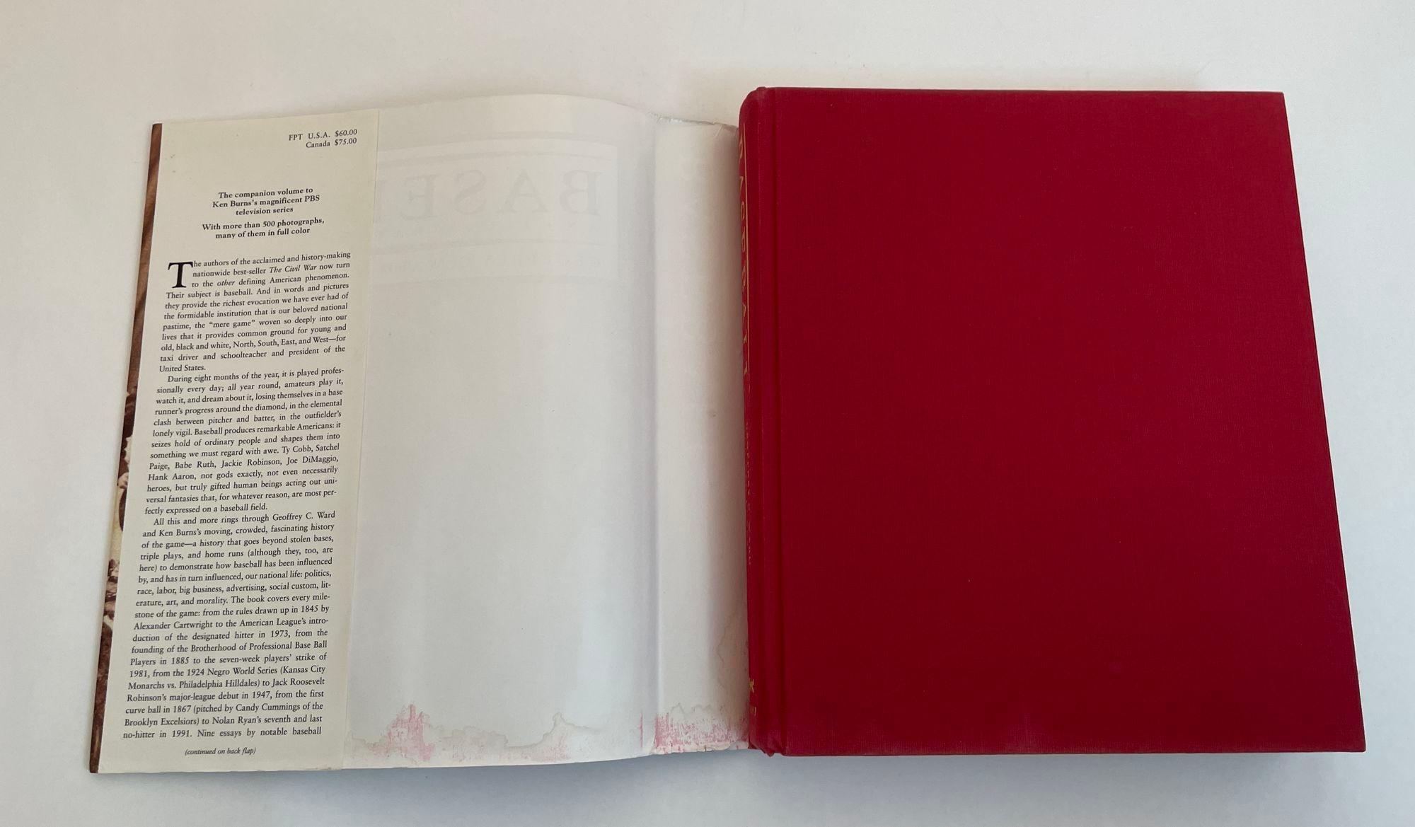 20th Century Baseball An Illustrated History Book by Geoffrey C. Ward Hardcover For Sale
