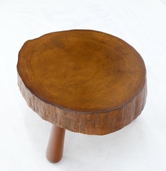 Baseball Bat Legs Heavy Stomp Live Edge Top Side End Coffee Occasional Table