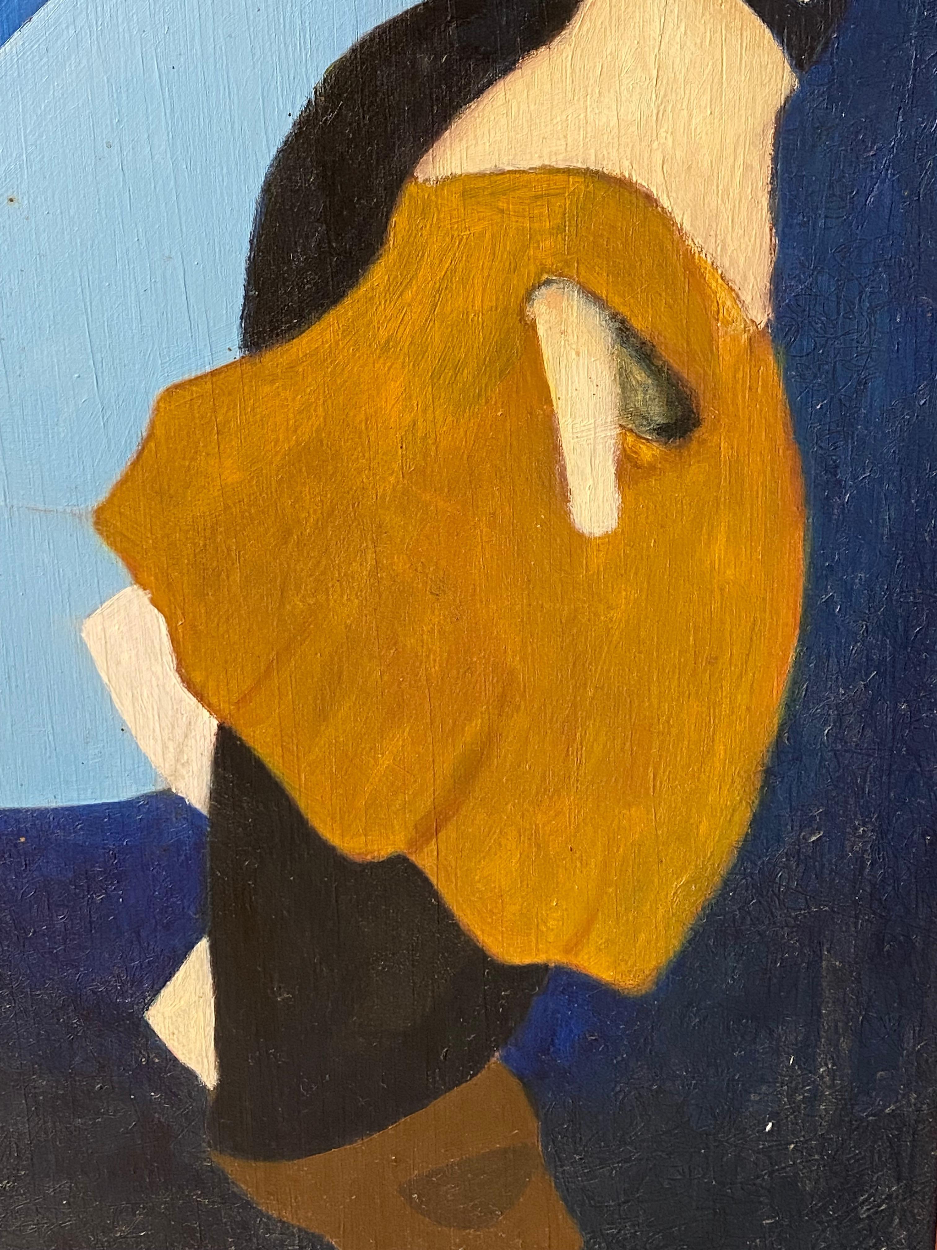 Wood Baseball Catcher Painting by Floss Romm Dworkin