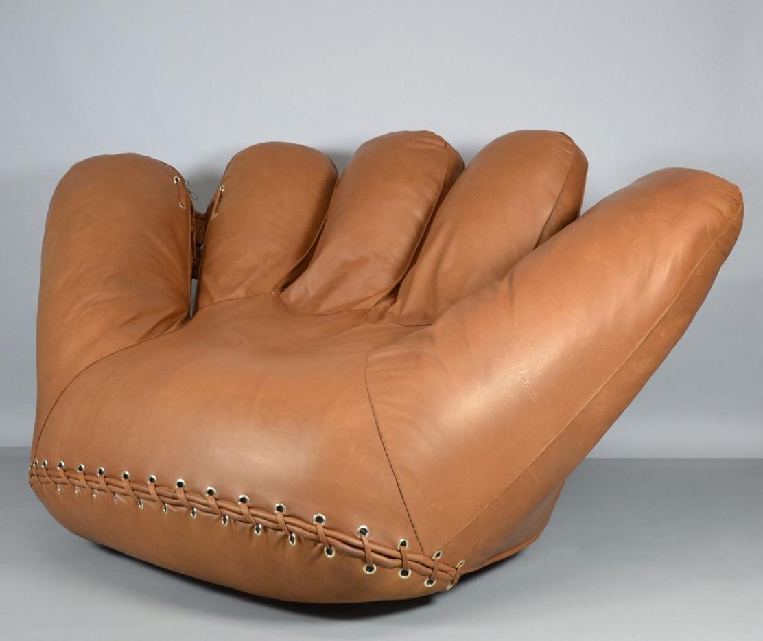 baseball glove chair for adults