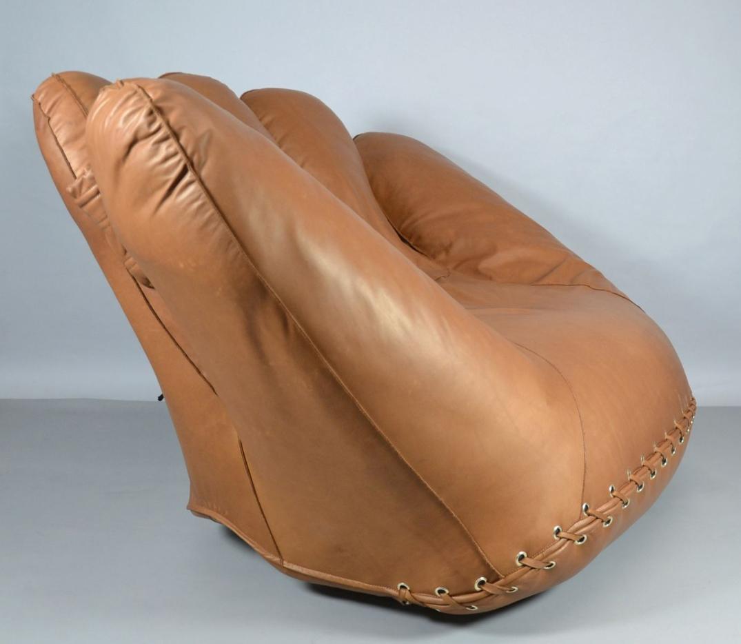 Joe Baseballhandschuhe-Sessel von De Pas (Ende des 20. Jahrhunderts)