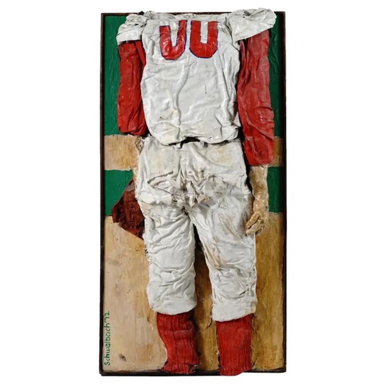 Baseball Mixed Media Artwork by Mary J Schwalbach