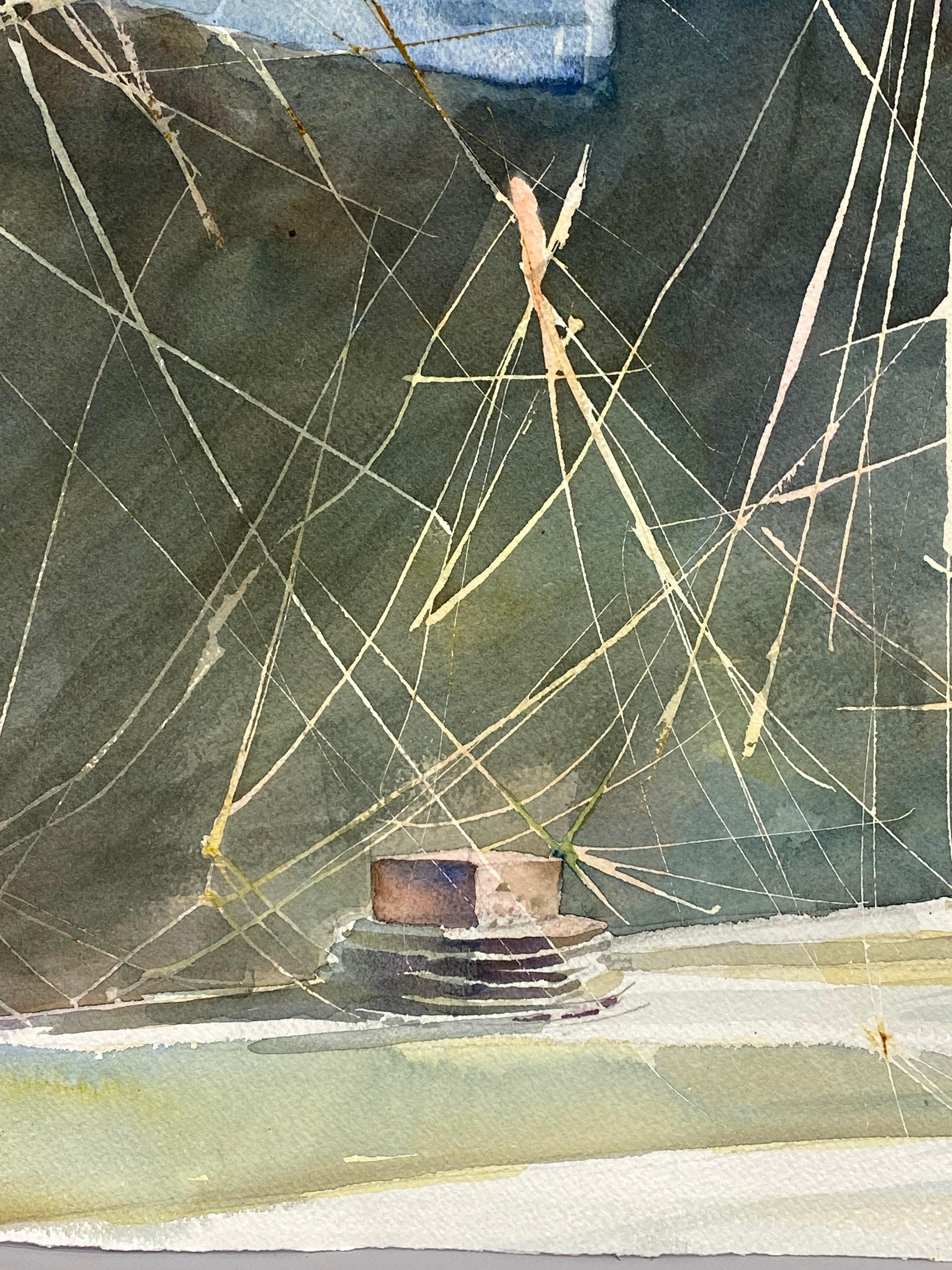 Pittura Ragnatele del seminterrato Acquerello di Jim Adair in vendita