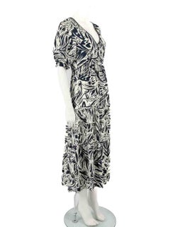 ba&sh Abstract Pattern Maxi Lady Dress Size L