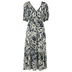 ba&sh Abstract Pattern Maxi Lady Dress Size L