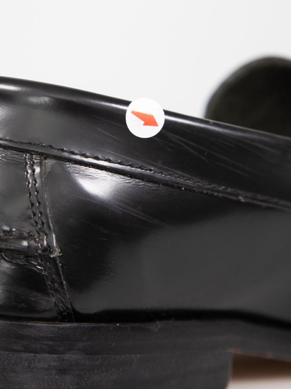 ba&sh Schwarze Loafers aus Leder mit runder Zehe aus Leder, Größe IT 41 im Angebot 4