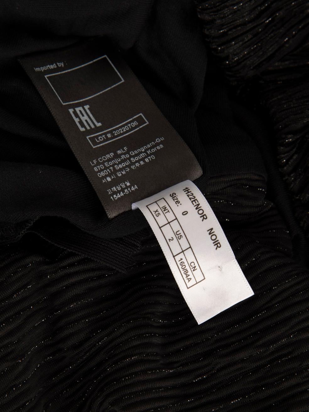 ba&sh Black Ruched Sparkly Dress Size XS For Sale 3