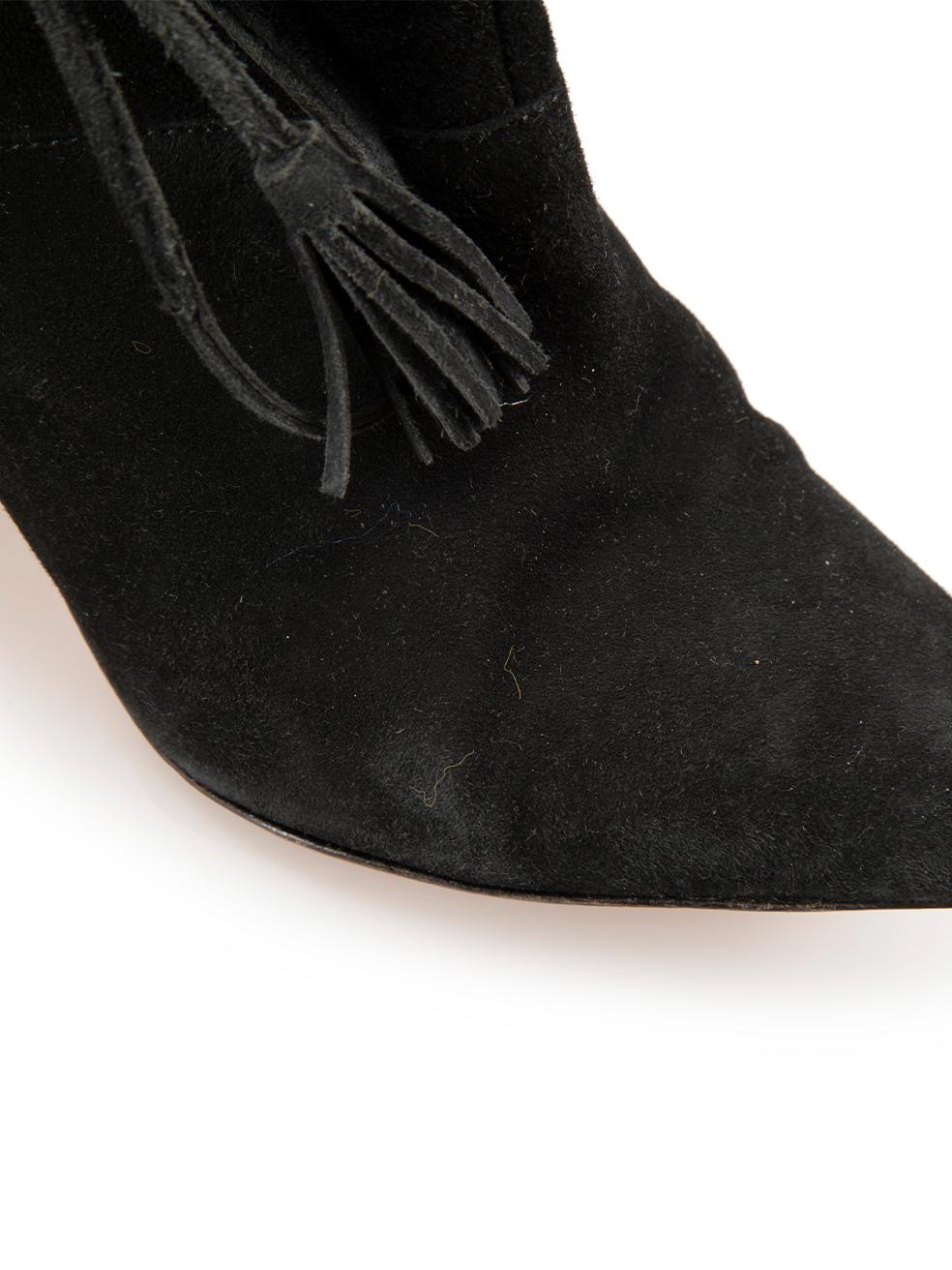 Ba-as Bottes à bout pointu en daim noir Taille IT 37 Pour femmes en vente