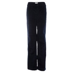 Bash, blue velvet rib trousers