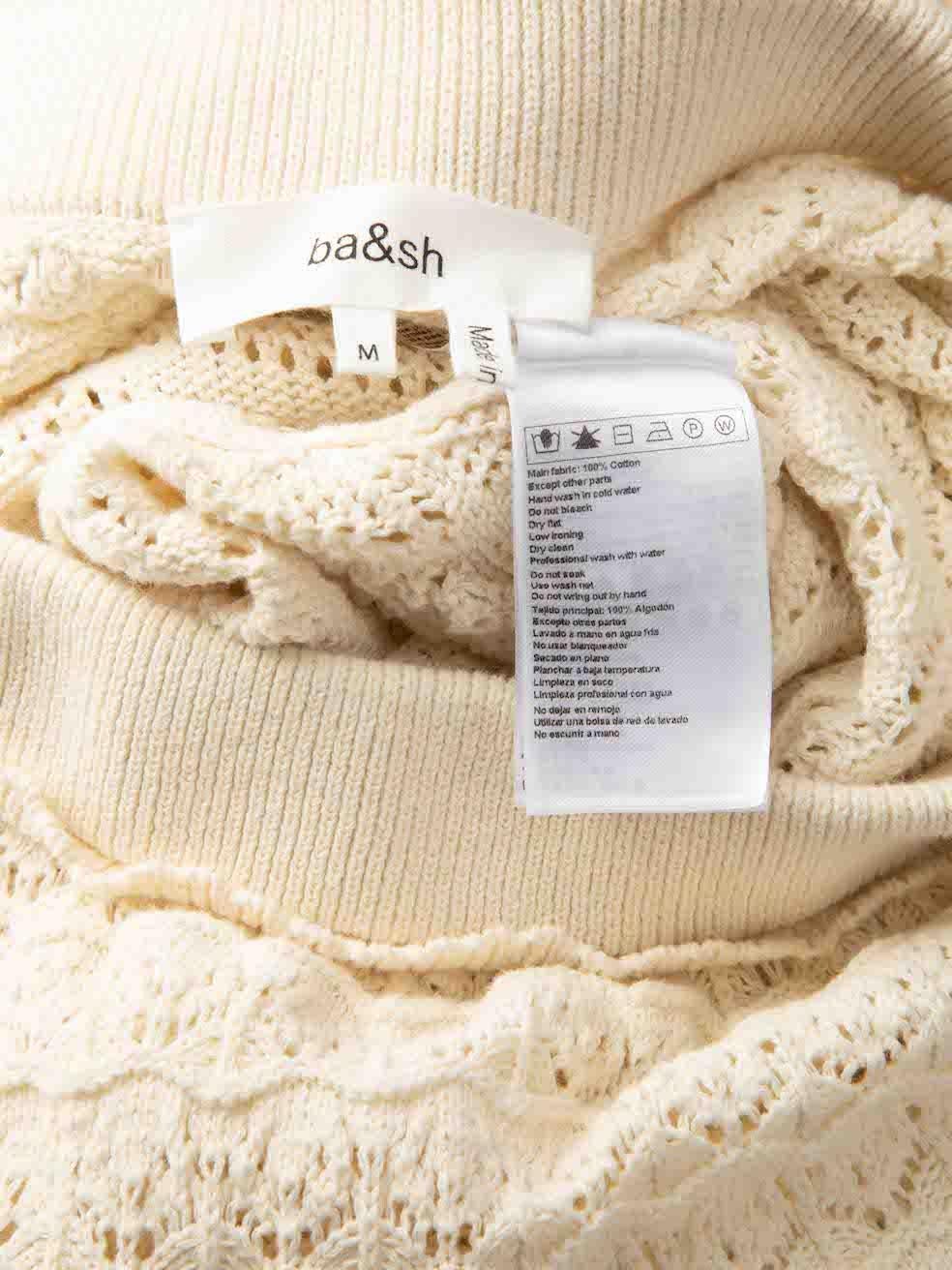ba&sh Ecru Josh Knit Maxi Skirt Size M For Sale 1