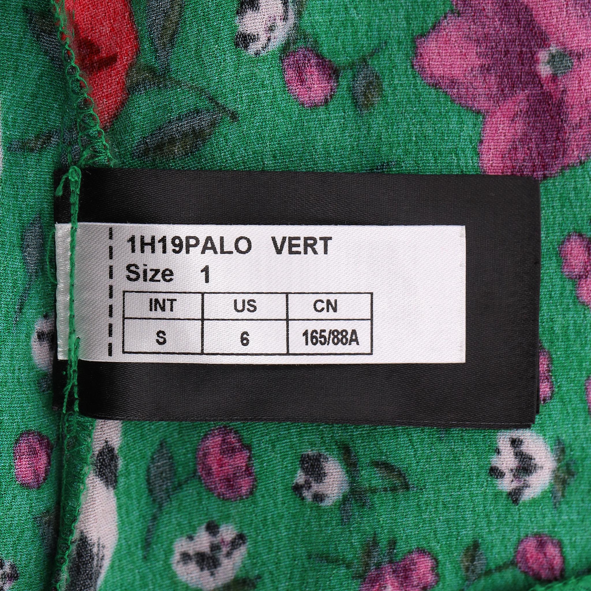 BA-as - Robe midi à fleurs en vente 1