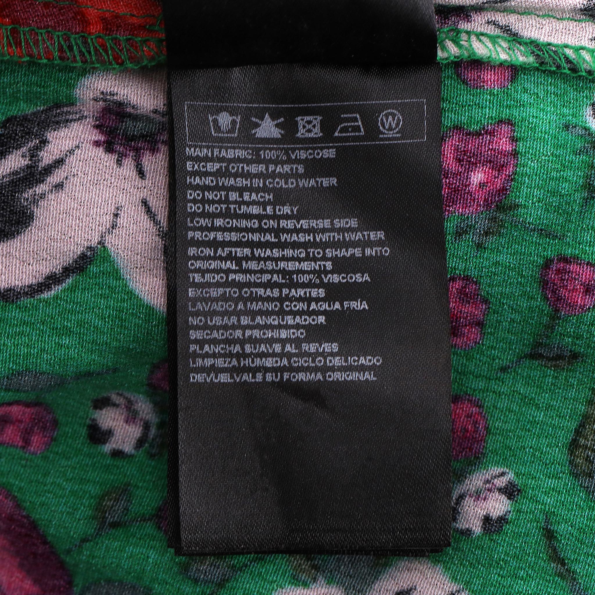 BA-as - Robe midi à fleurs en vente 3