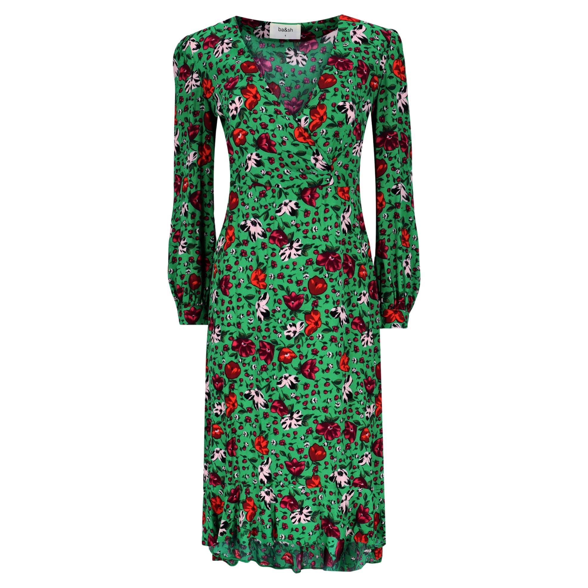 BA-as - Robe midi à fleurs