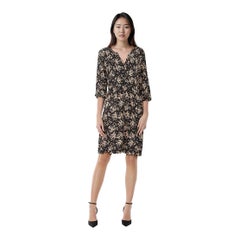 ba&sh Floral Pattern Mid Sleeve Dress Size M