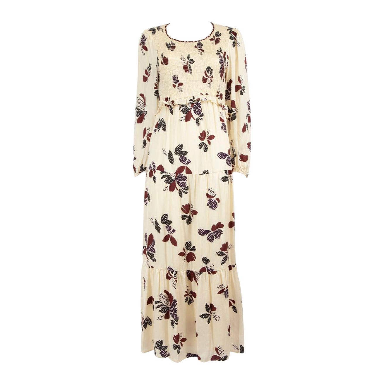 Robe à volants à imprimé floral bretelles ba&sh, taille M