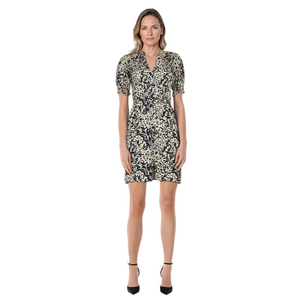 ba&sh Floral Print Short Sleeve Mini Dress Size XS