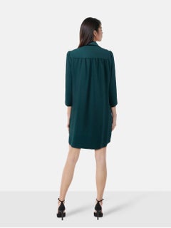 ba&sh Green V-Neck Mini Babydoll Dress Size S