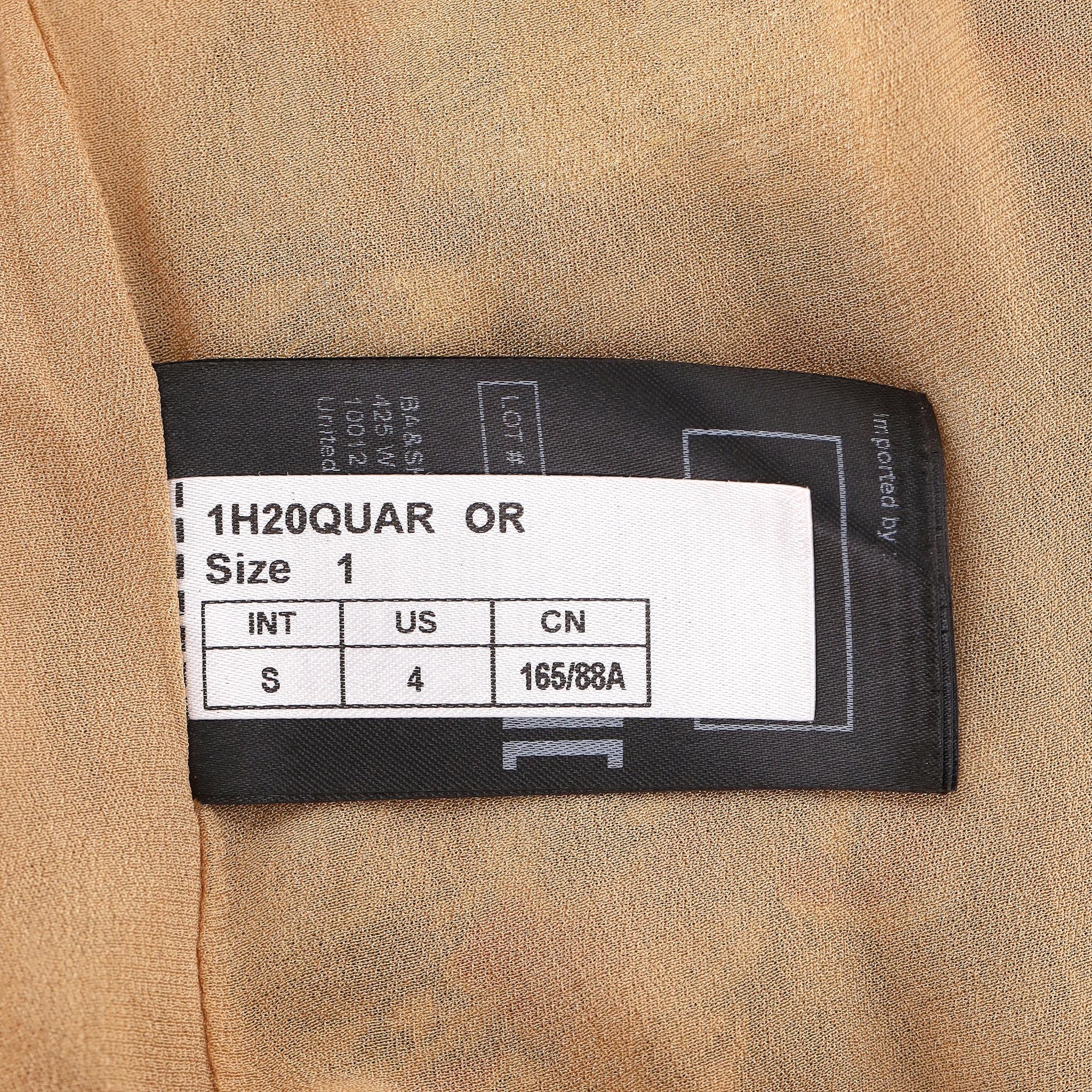 BA-AS Maxi Abito in Crepe Georgette Metallico in vendita 5