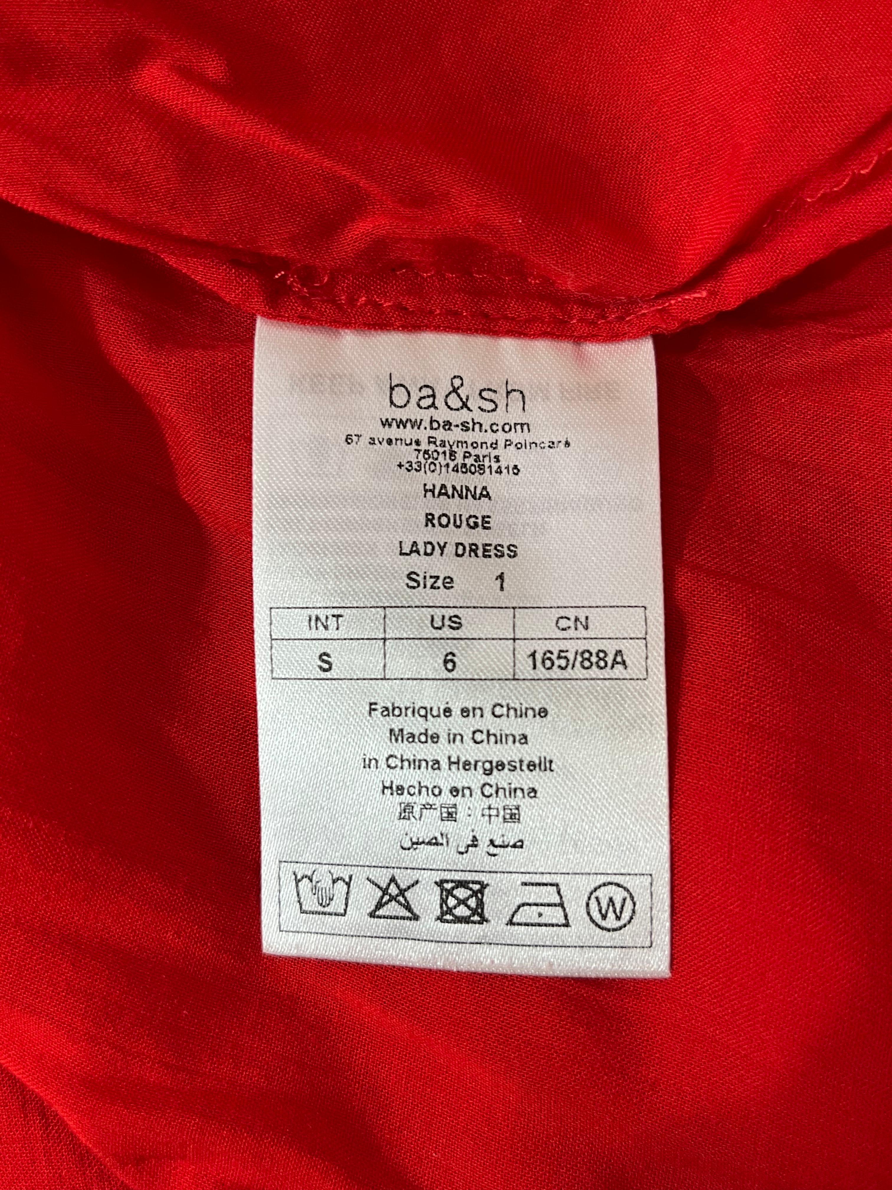 BA&SH Metallic Print Silk Maxi Dress 5