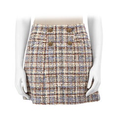 ba&sh Tartan A-Line Mini Skirt Size XS