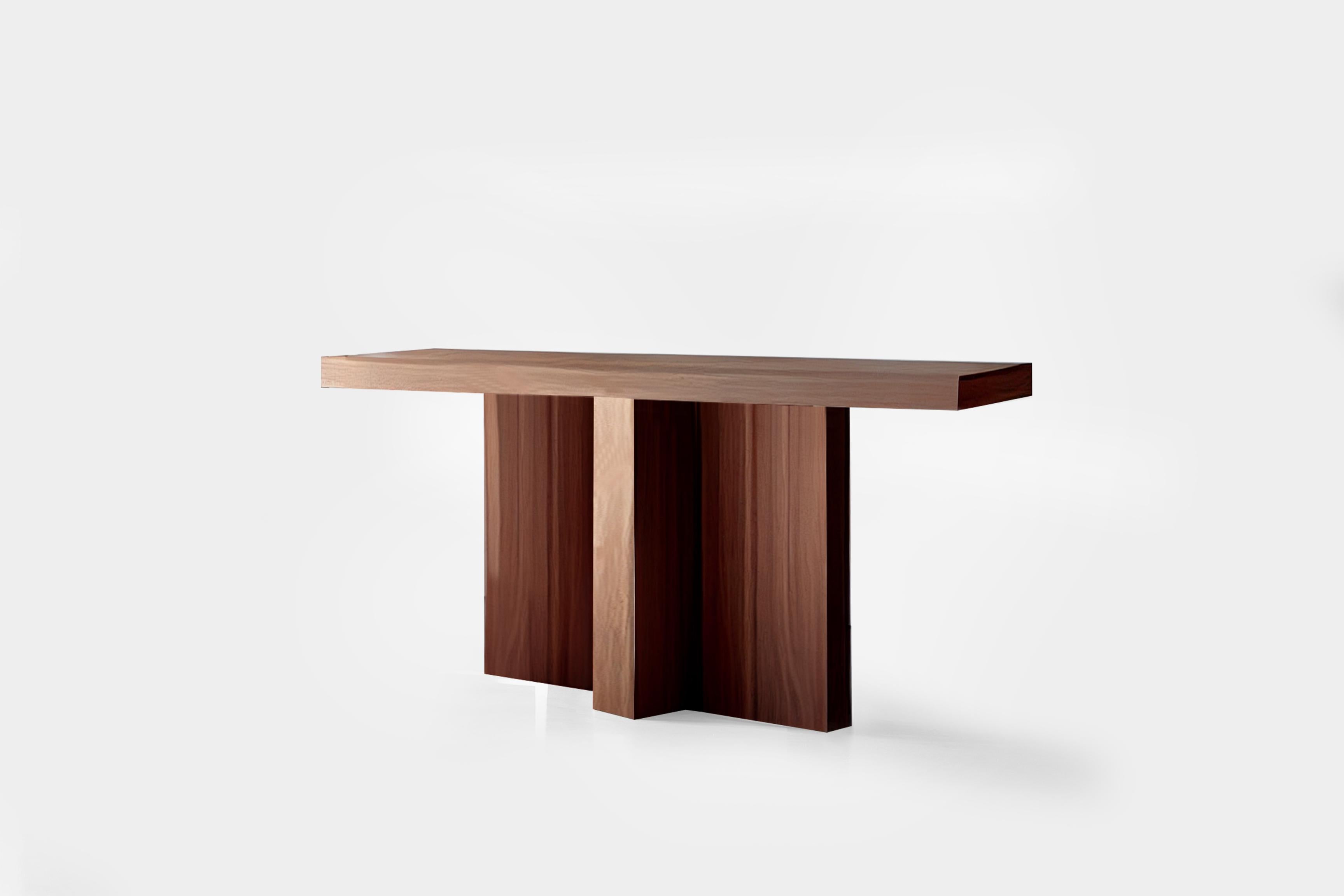 Mexican Basic Console Table, Sideboard Made of Solid Walnut Wood, Narrow Console by Nono For Sale