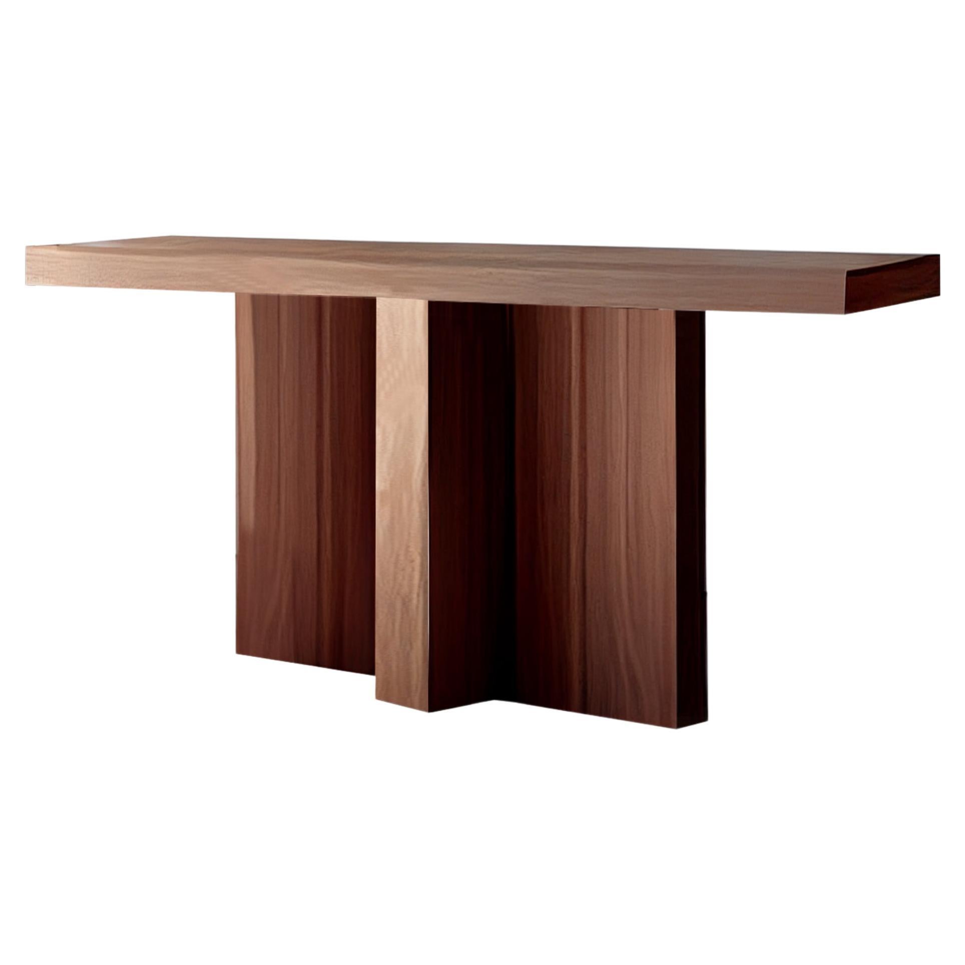 Basic Console Table, Sideboard Made of Solid Walnut Wood, Narrow Console by Nono For Sale