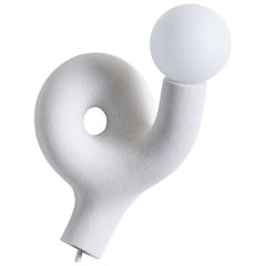 Lámpara de pared escultórica y de nailon Basic Knot 7 Sand de Hot wire extension