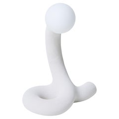 Basic Knot 6 Sand Sculptural and Nylon Table Lamp by Hot Wire Extensions