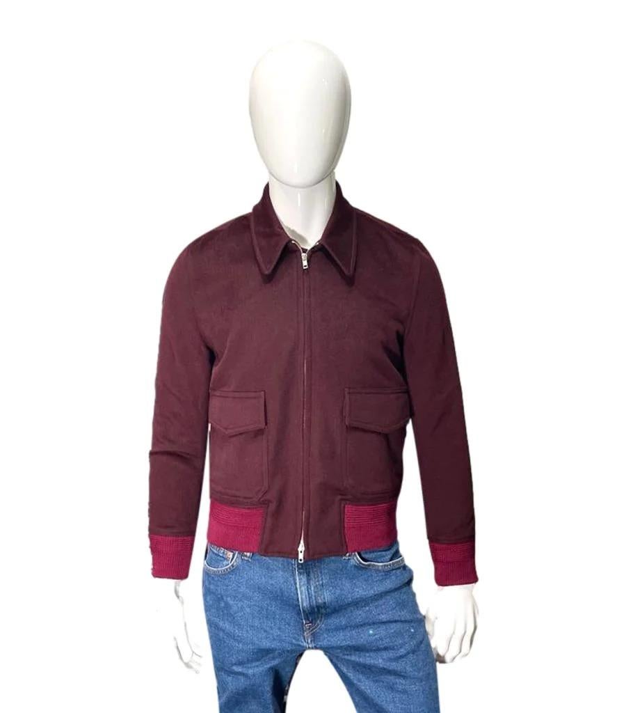 Basic Rights Wool Bomber Jacket For Sale at 1stDibs