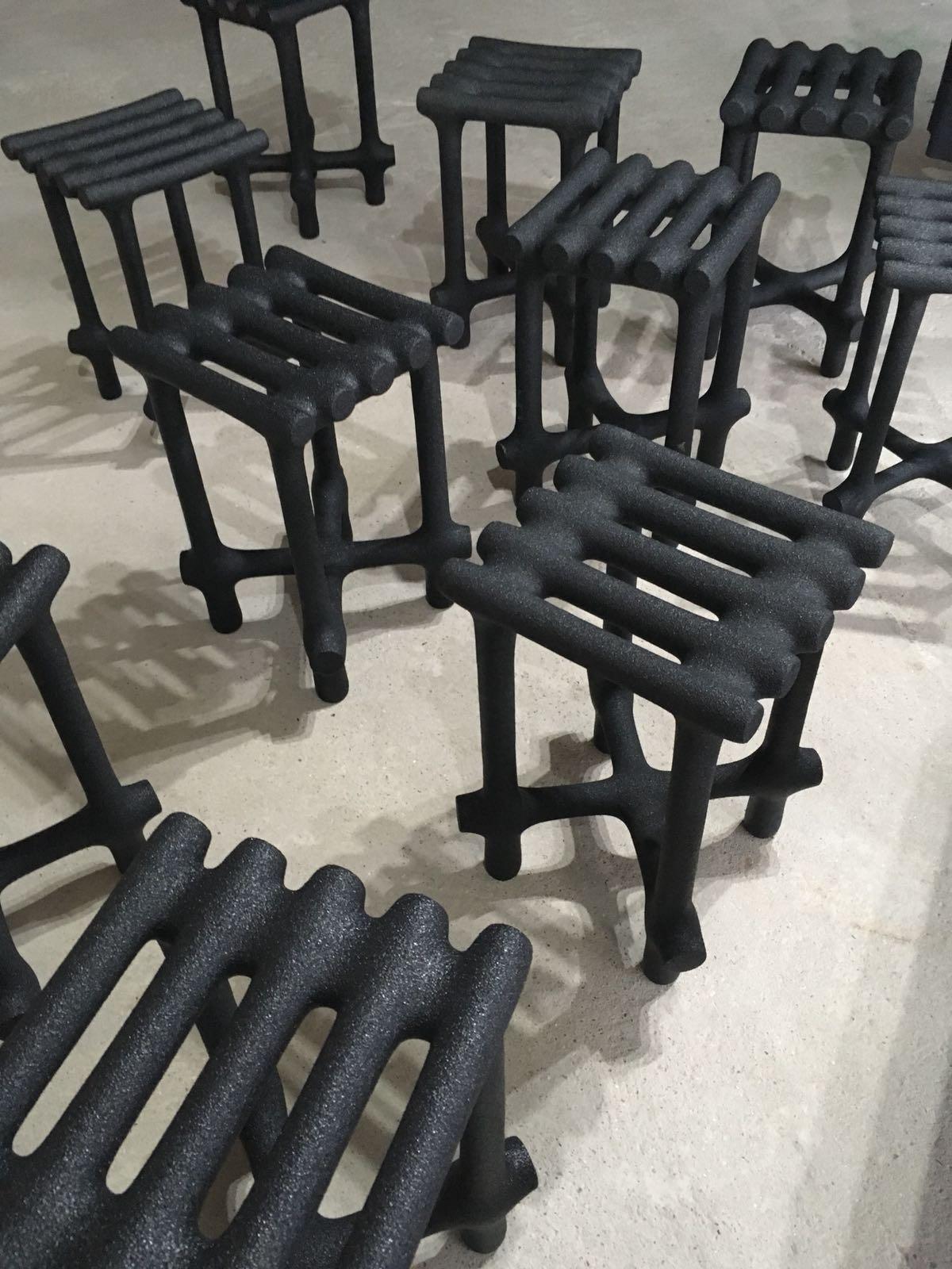 British Basic Stool by Hot Wire Extensions For Sale