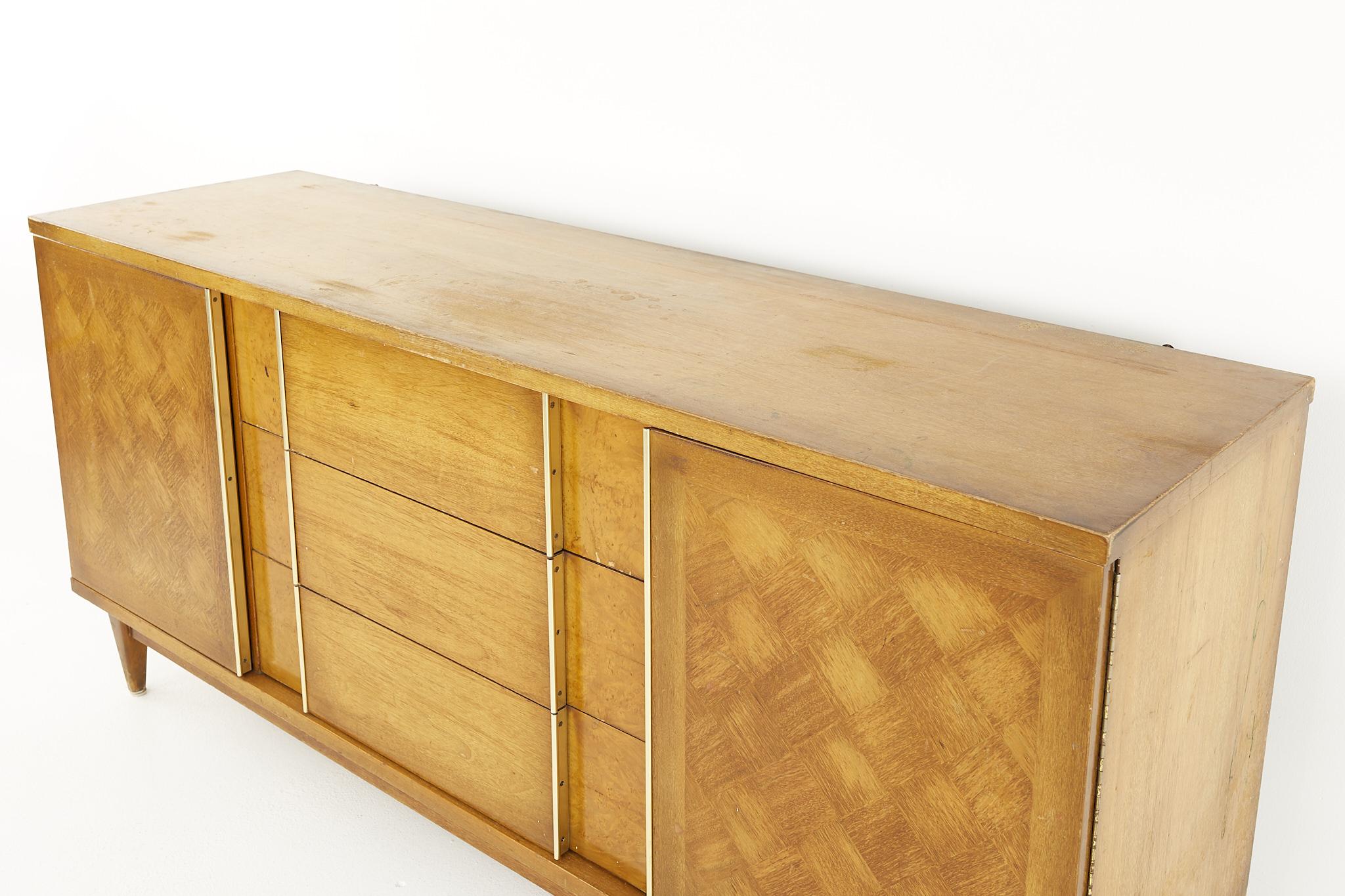 American Basic Witz Mid Century Lowboy Dresser For Sale