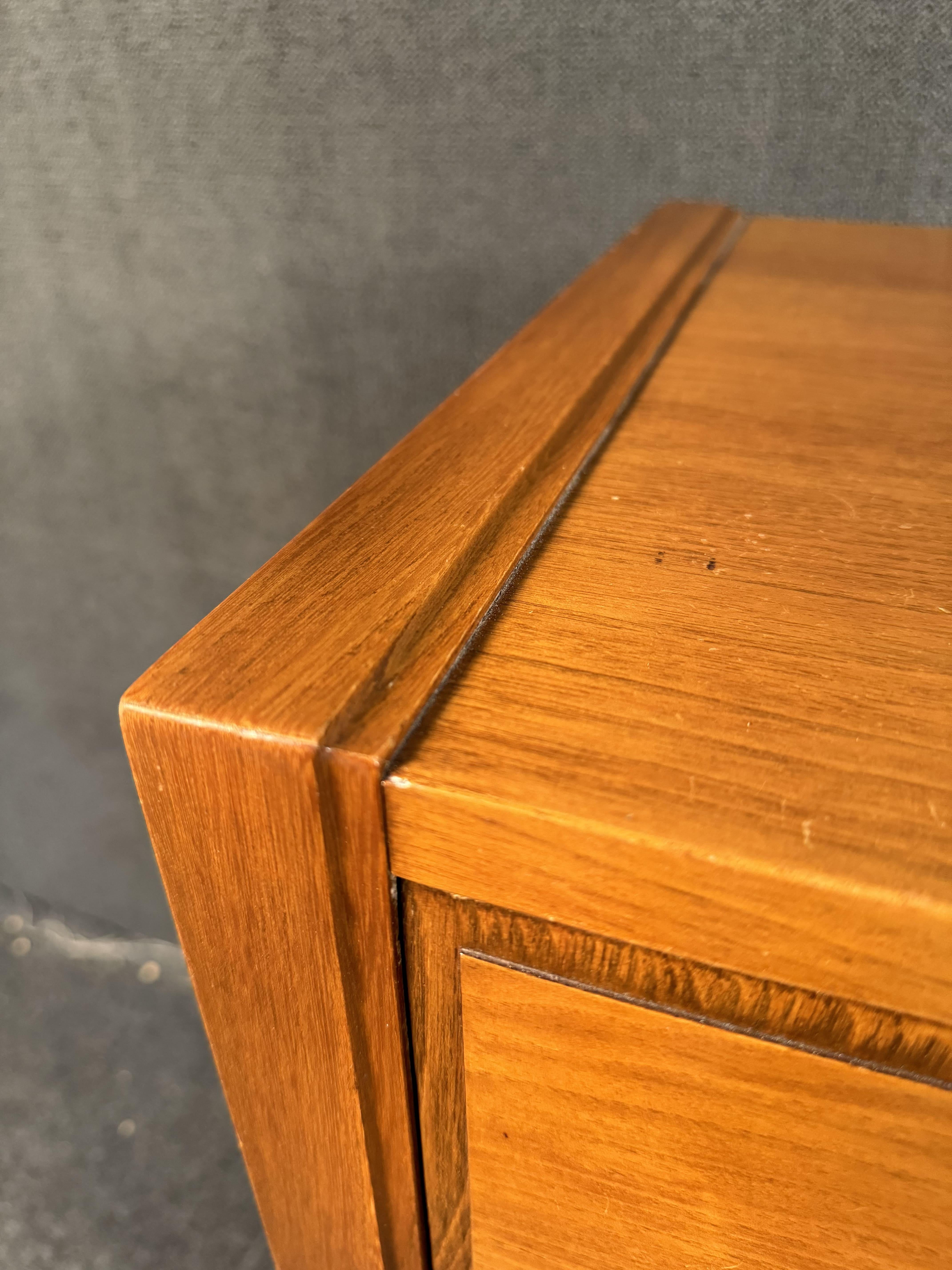 Basic Witz Mid Century Walnut Highboy Dresser For Sale 9
