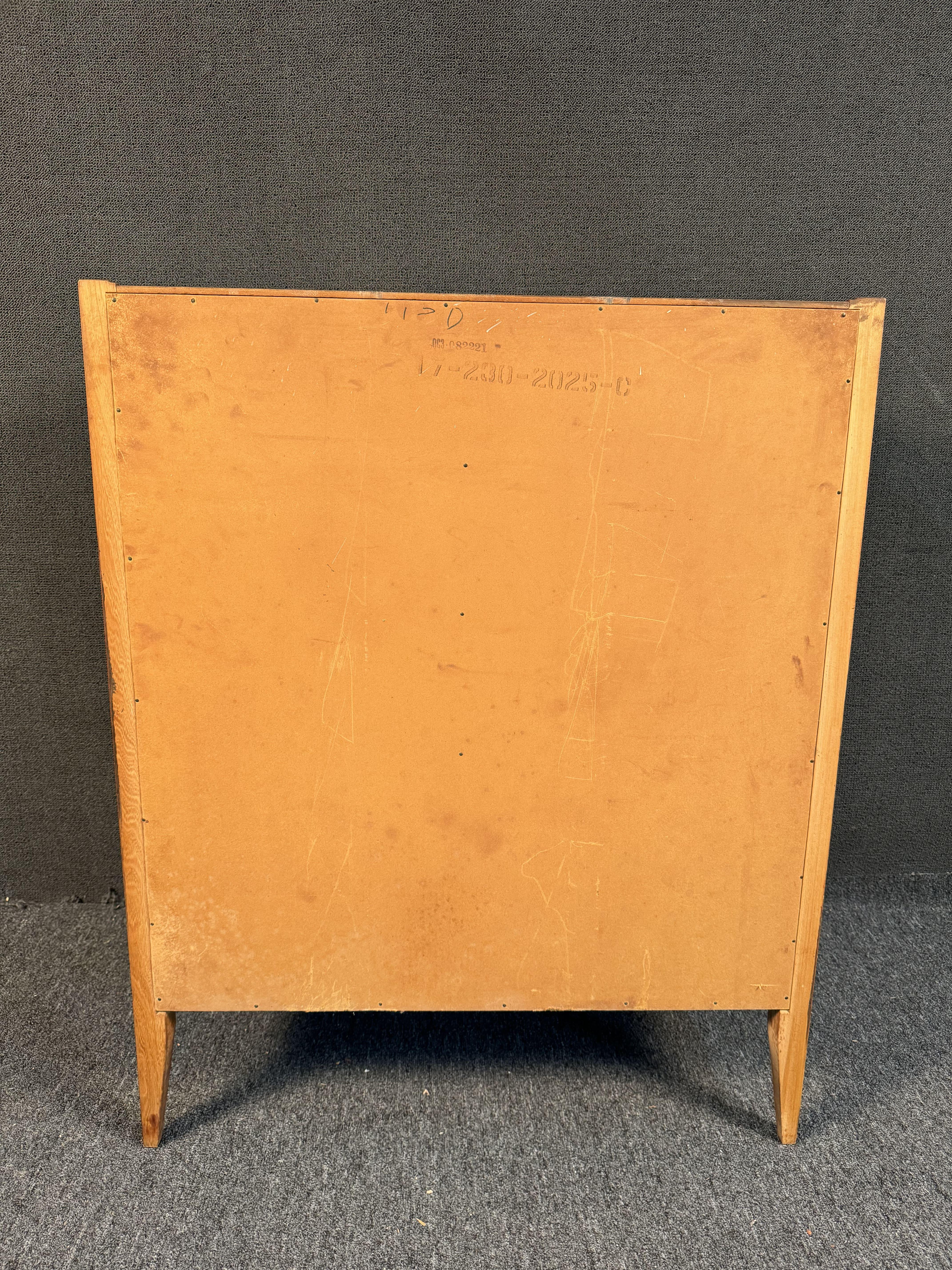Basic Witz Mid Century Walnut Highboy Dresser For Sale 10