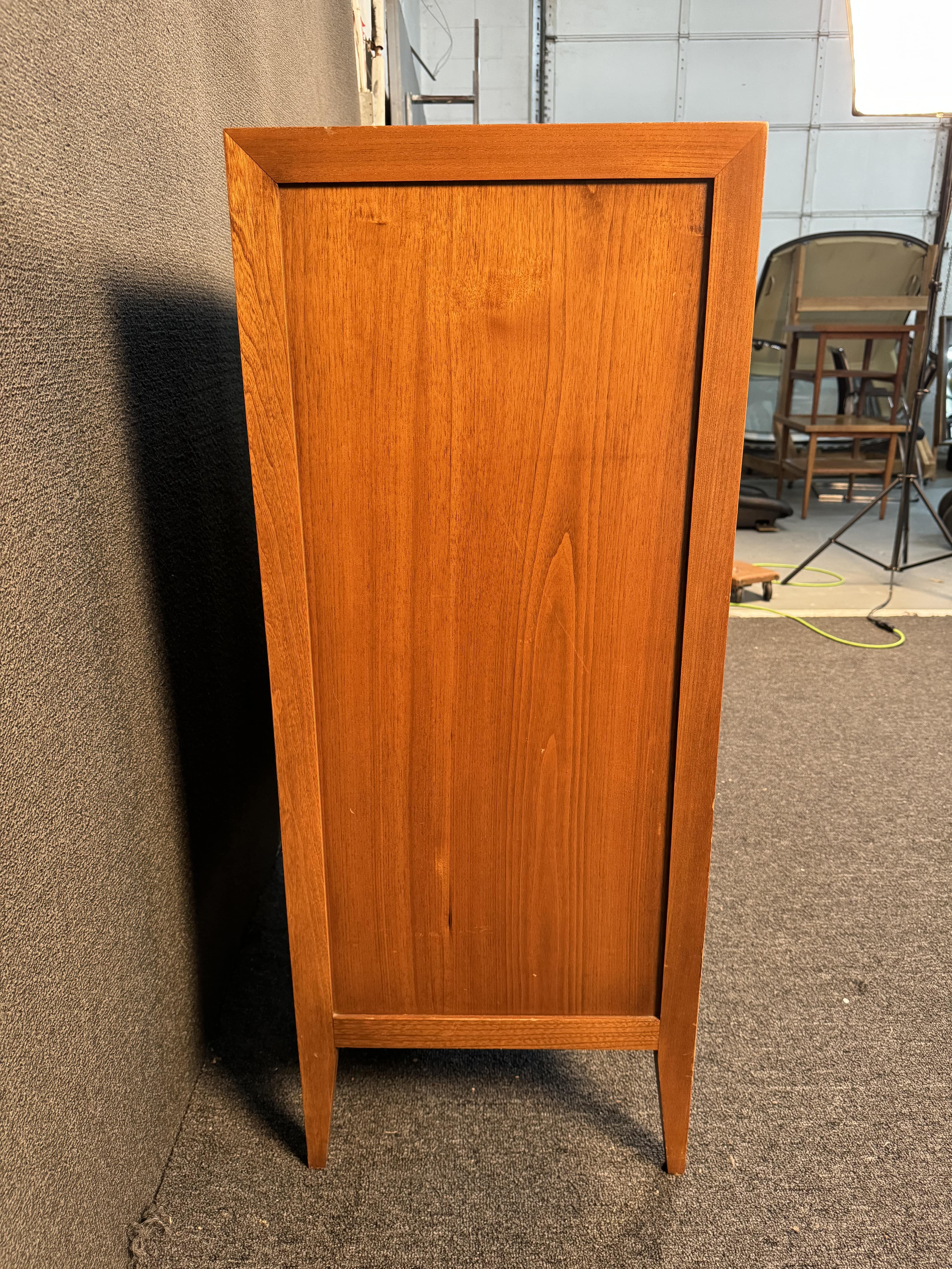 Mid-Century Modern Basic Witz Mid Century Walnut Highboy Dresser For Sale