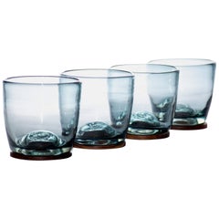 "Basico" Glasses in Blown Glass Mexican Contemporary Design
