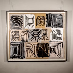 Spoilt for Choice, 1998 - Large Monochrome Abstract Screen Print, 20th Century