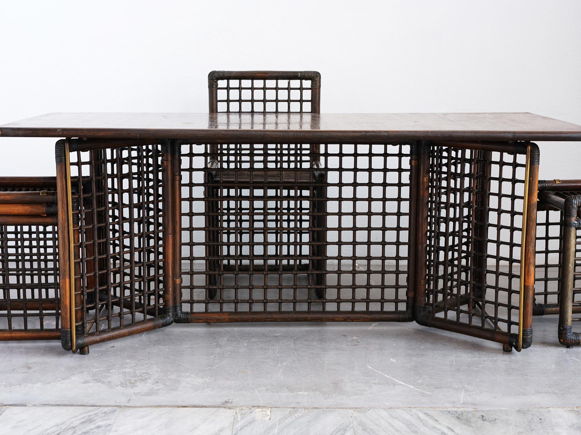 italien Basilan 1 ensemble de salle à manger  par Afra &Tobia Scarpa  pour B&B Italia, 1974 en vente