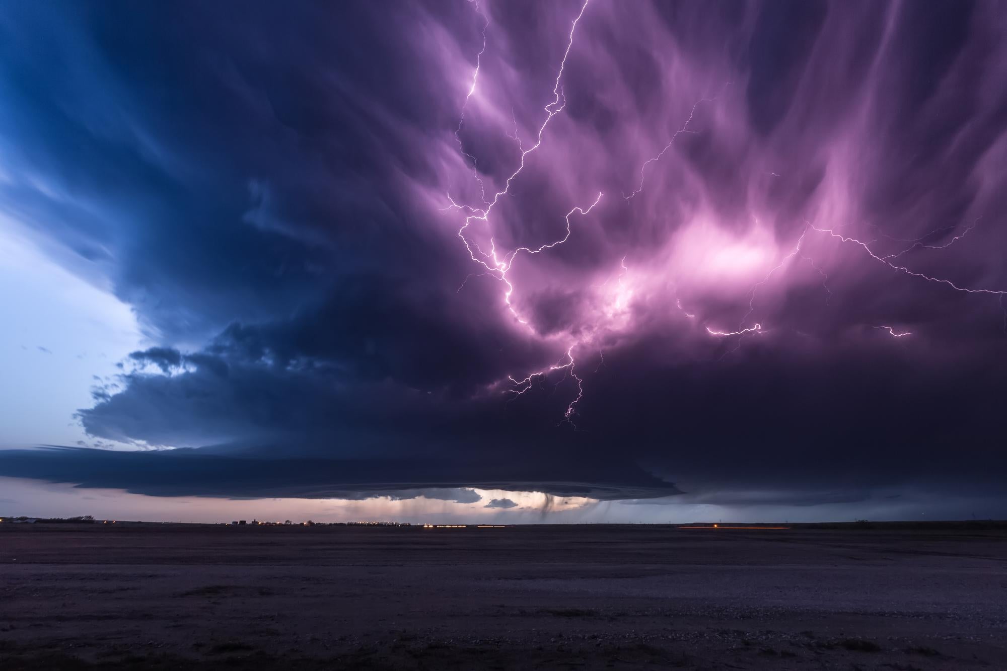 Basile Ducournau Color Photograph - The blue hour Rendez-vous