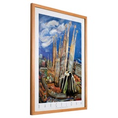 Basilica La Sagrada Familia Antoni Gaudi  Barcelona Poster by Anthony Pilley