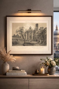 Basilica of Santa Croce in Gerusalemme, Rome – Benoist 1869 Lithograph